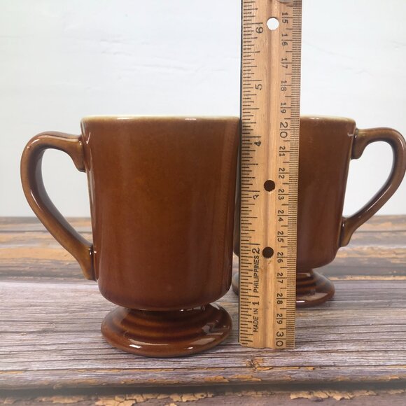 Vintage Restaurant Pedestal Coffee Mug Mid Century Diner - Picture 12 of 12